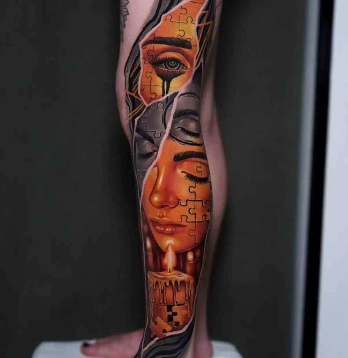 Blackwork Tattoo Berlin – Beispiel aus dem Ivory Tattoo Studio Berlin