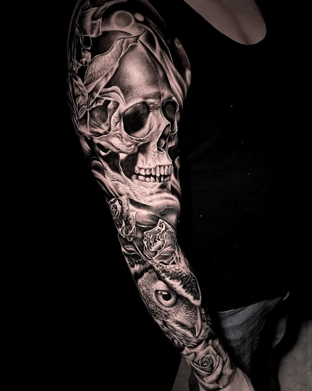 Blackwork Tattoo Berlin – Beispiel aus dem Ivory Tattoo Studio Berlin